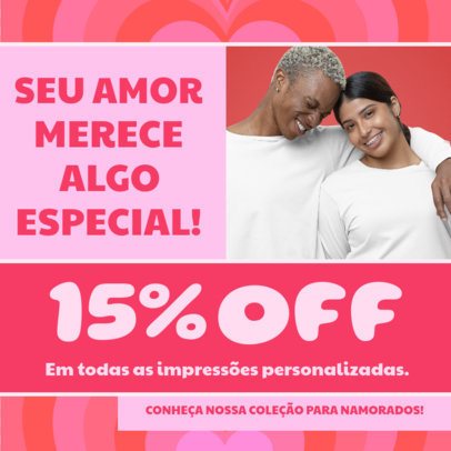 Exclusive Instagram Post Template for a Valentine's Day Special Offer 7152h