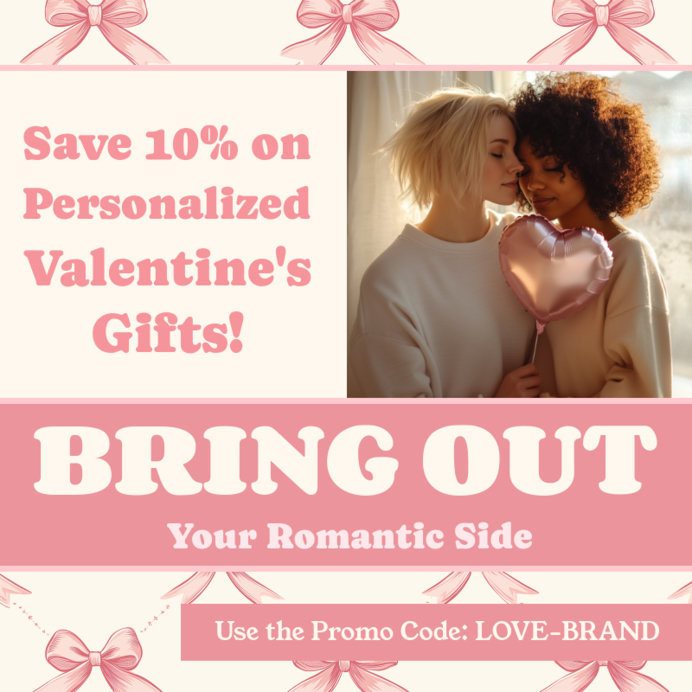Holiday Instagram Post Generator for a Valentine's Day Discount