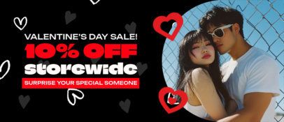 Banner Design Maker for a Valentine's Day Limited Sale Discount 7154h