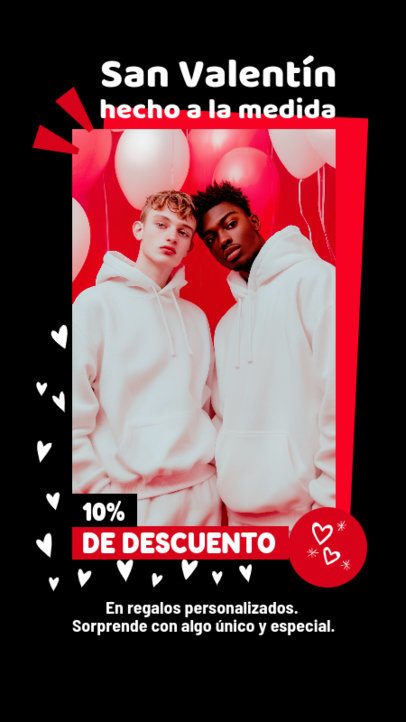 Instagram Story Creator to Promote a Valentine's Day Sale for an Apparel Store 7151b
