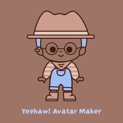 Avatar Maker Featuring a Character With a Mocha Color-Inspired Aesthetic 7162a