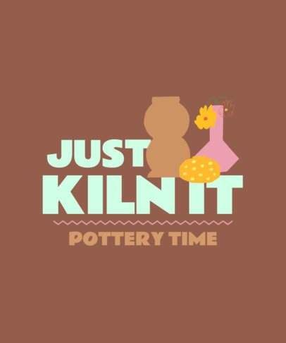 T-Shirt Design Creator for Pottery Enthusiasts With a Mocha-Inspired Layout 7162c