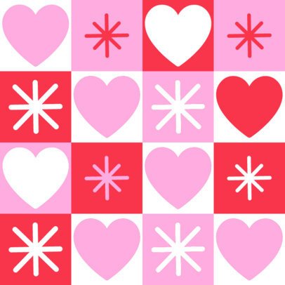 Print Pattern Design Generator With a Heart-Themed Layout for Valentine's Day