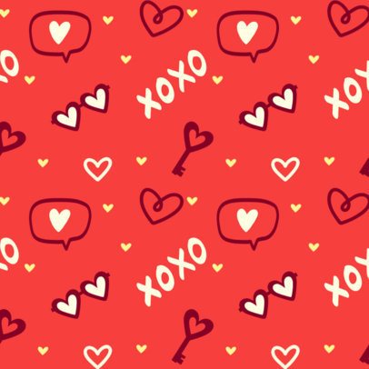 Print Pattern Creator With Cute Valentine's Day-Themed Illustrations