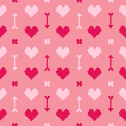Pattern Design Maker With a Heart-Themed Layout for Valentine's Day Season