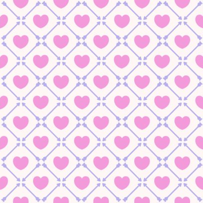 Pattern Design Creator Featuring a Background With Heart Graphics for Valentine's Day