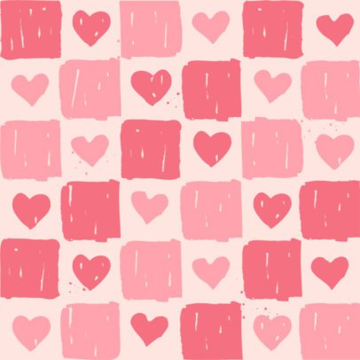 Print Pattern Maker Featuring a Valentine's Day-Themed Layout With Heart Graphics