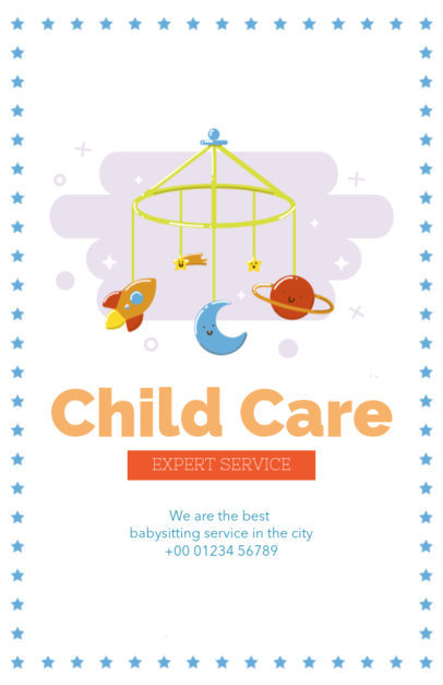 Child Care Flyer Maker with Baby Toys