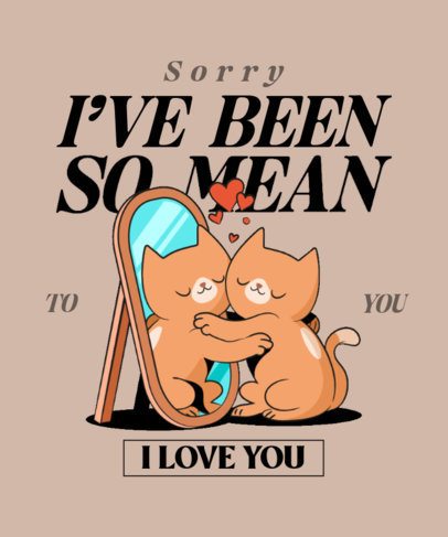 T-Shirt Design Maker Featuring a Hopecore-Themed Quote and Cat Graphics