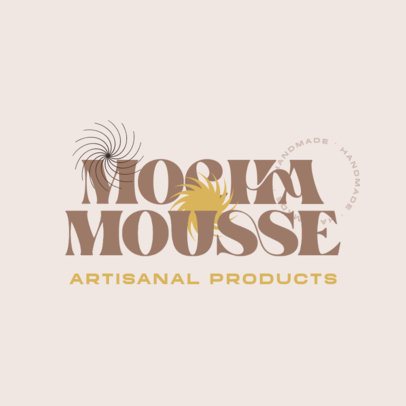 Artisanal Products Logo Template Featuring a Mocha's Colors Of The Year-Inspired Layout