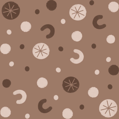 Seamless Pattern Design Generator Featuring a Mocha's Color Of The Year Layout 7167m