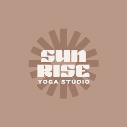 Logo Creator for a Yoga Studio Featuring a Mocha-Inspired Aesthetic