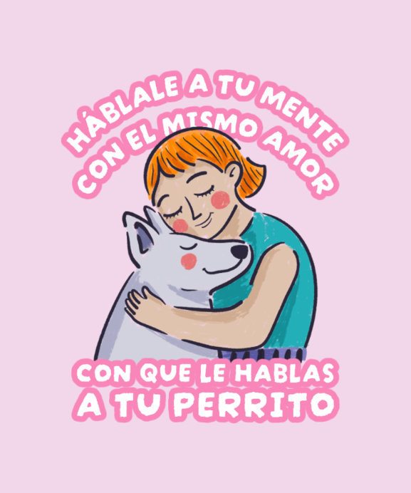 T-Shirt Design Generator for Dog Enthusiasts With a Mental Health Quote