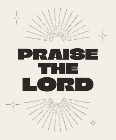 T-Shirt Design Generator With a Bold Typography and a Prayer Quote 7172
