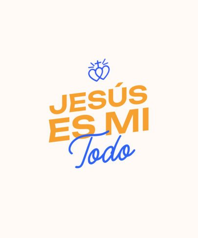 T-Shirt Design Generator for Christians Featuring a Jesus Quote