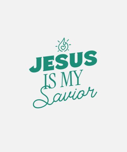 Typography T-Shirt Design Generator Featuring a Christian-Themed Phrase 7169f