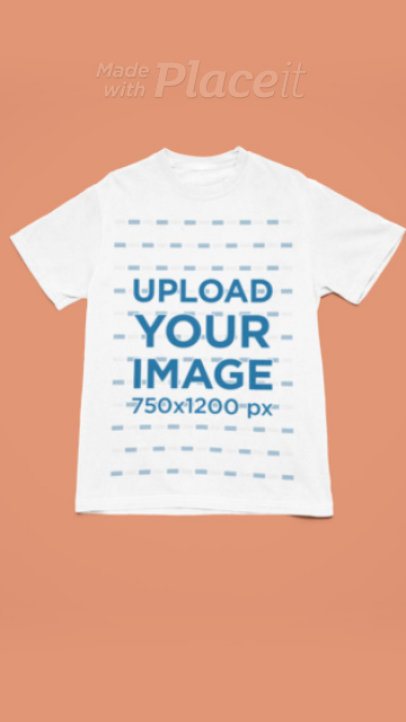 Comfort Colors T-Shirt Video Featuring a Customizable Background 9036v