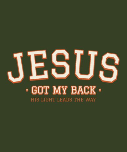 Quote T-Shirt Design Maker for Christians With a Jesus Theme