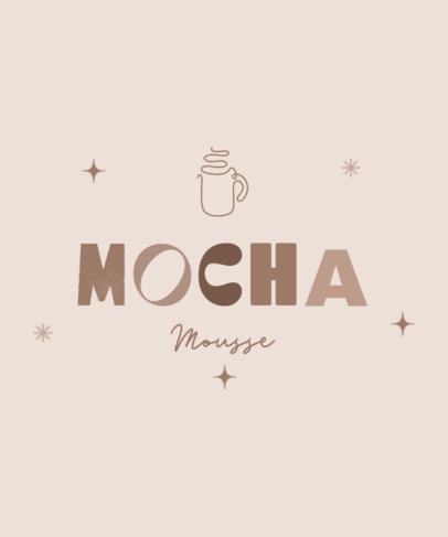 T-Shirt Design Creator With a Mocha-Inspired Style and a Mug Icon 7167d