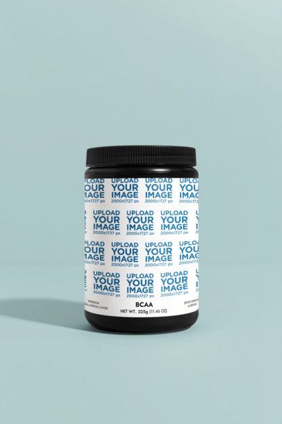 BCAA Watermelon Supplement Mockup Featuring a Customizable Backdrop m53514