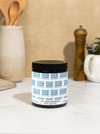 ION + Select Electrolyte Supplement Mockup Featuring a Nice Kitchen Setting m53471