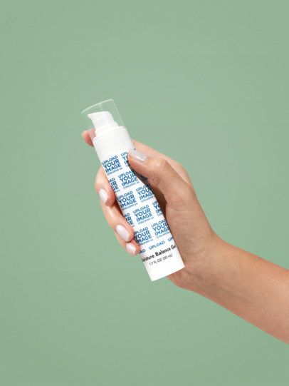 Moisture Balance Gel Mockup Featuring a Woman's Hand With Painted Nails m53624
