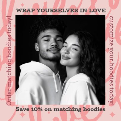 Instagram Post Generator for a Special Valentine's Day Apparel Discount 7153a