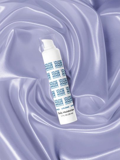 Daily Moisturizer Mockup Featuring a Customizable Silk Texture m53622
