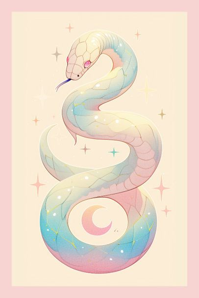 Poster Design Generator With a Stylish Aesthetic Inspired by the Snake Chinese New Year 