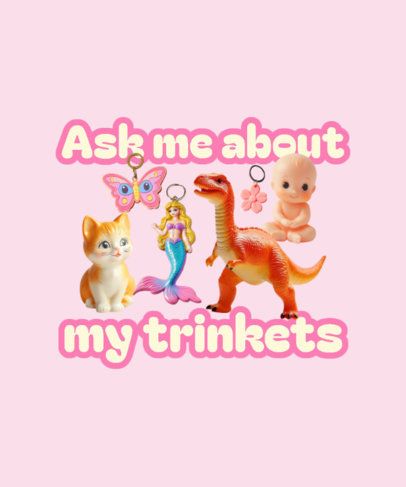 T-Shirt Design Maker for Collectors and Trinkets Enthusiasts With Retro Toy Graphics 7184