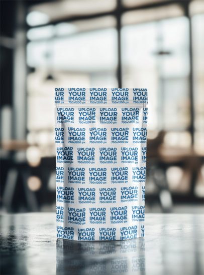 AI-Generated Mockup of a Supplement Zip Food Bag Placed on a Table m53949