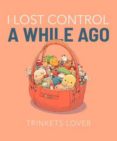 Illustrated T-Shirt Design Maker for Trinket Enthusiasts With Retro Toys