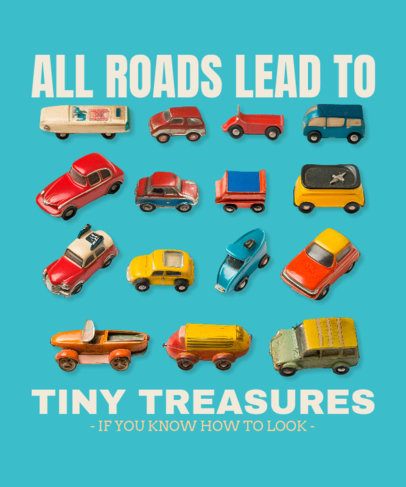 Trinket-Themed T-Shirt Design Creator Featuring Vintage Car Toys