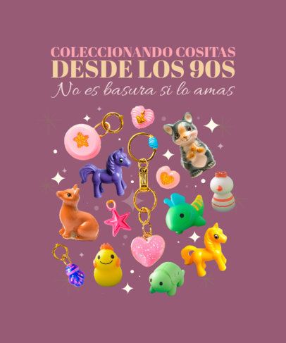 T-Shirt Design Generator With 90s Objects and a Trinket-Themed Quote