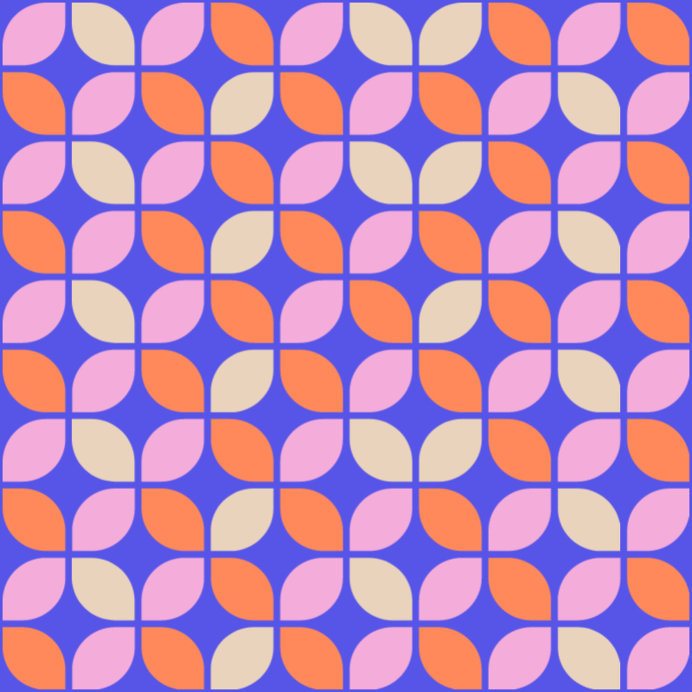 Print Pattern Design Generator With Abstract Shape Graphics