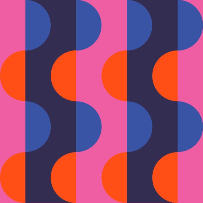 Abstract-Themed Print Pattern Design Template With a Mid-Century-Inspired Style