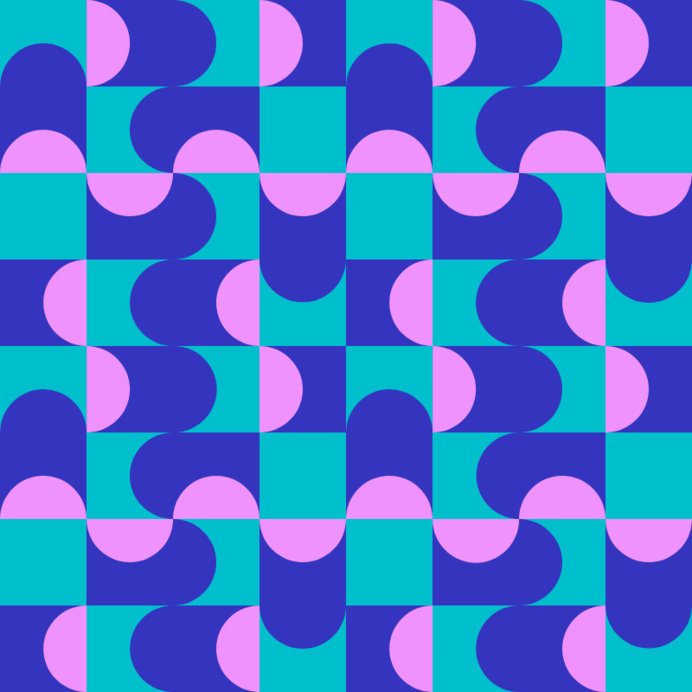 Placeit - Print Pattern Design Creator Featuring Curve Shapes and an ...