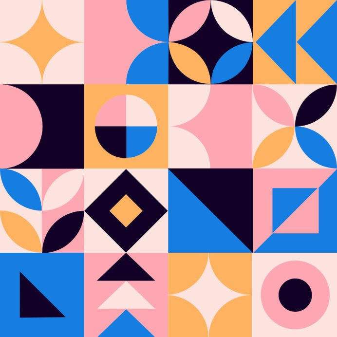 Placeit - Midcentury Print Pattern Design Maker With an Abstract Aesthetic