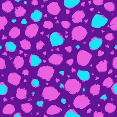 Print Pattern Template Featuring a Colorful Layout Inspired by an Animal Texture