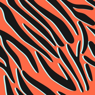Colorful Print Pattern Design Creator With a Theme Inspired by Tiger Stripes