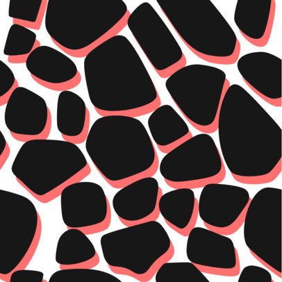 Colorful Print Pattern Design Template Featuring Illustrated Spots for Animal Print Enthusiasts