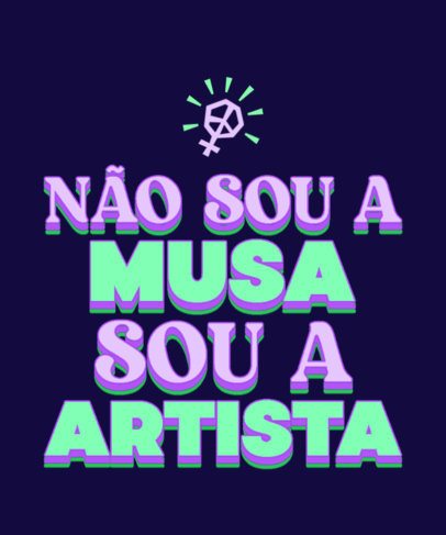 T-Shirt Design Generator to Commemorate Women's Day With a Powerful Message