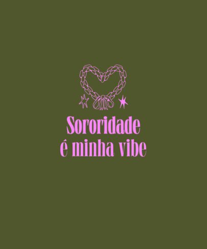 Quote T-Shirt Design Creator Featuring a Sorority-Themed Message for Women's Day 7197f