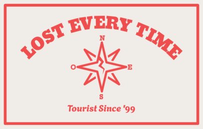 Hat Design Maker Featuring a Compass Graphic for Travel Enthusiasts 7213