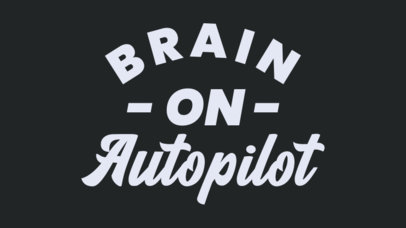 Quote Hat Design Maker Featuring Bold Typefaces and a Phrase 7209d