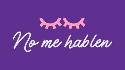 Typographic Headwear Design Generator With Eyelashes Graphics 7209e