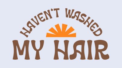 Online Hat Design Template Featuring a Hair Quote 7209g