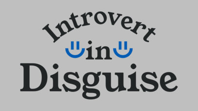 Beanie Design Generator Featuring an Introvert-Themed Quote 7209i