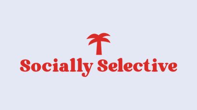 Headwear Design Template With a Palm Icon and a Quote 7209k