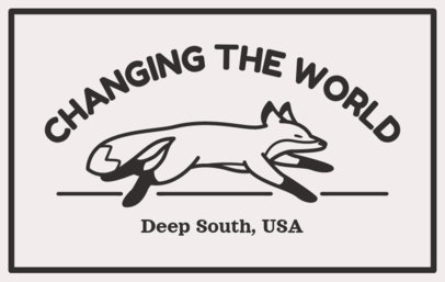 Hat Design Template With an Illustrated Fox and an Inspiring Phrase 7213c